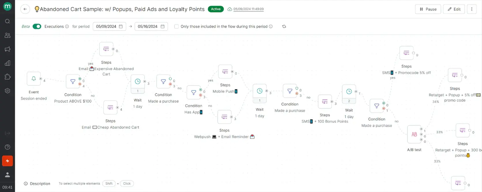 Maestra’s workflow editor Maestra’s workflow editor