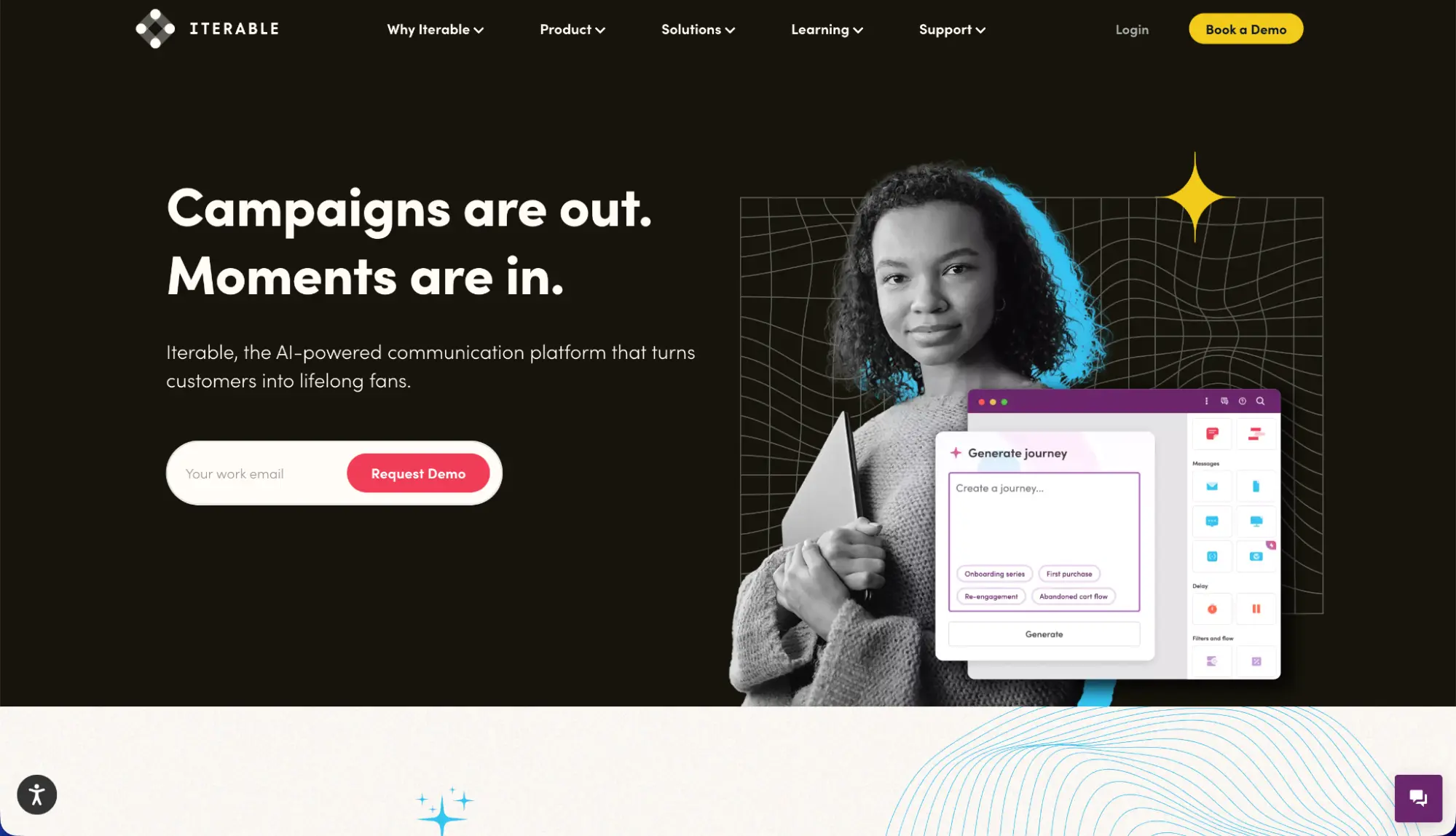 Iterable webpage Iterable webpage