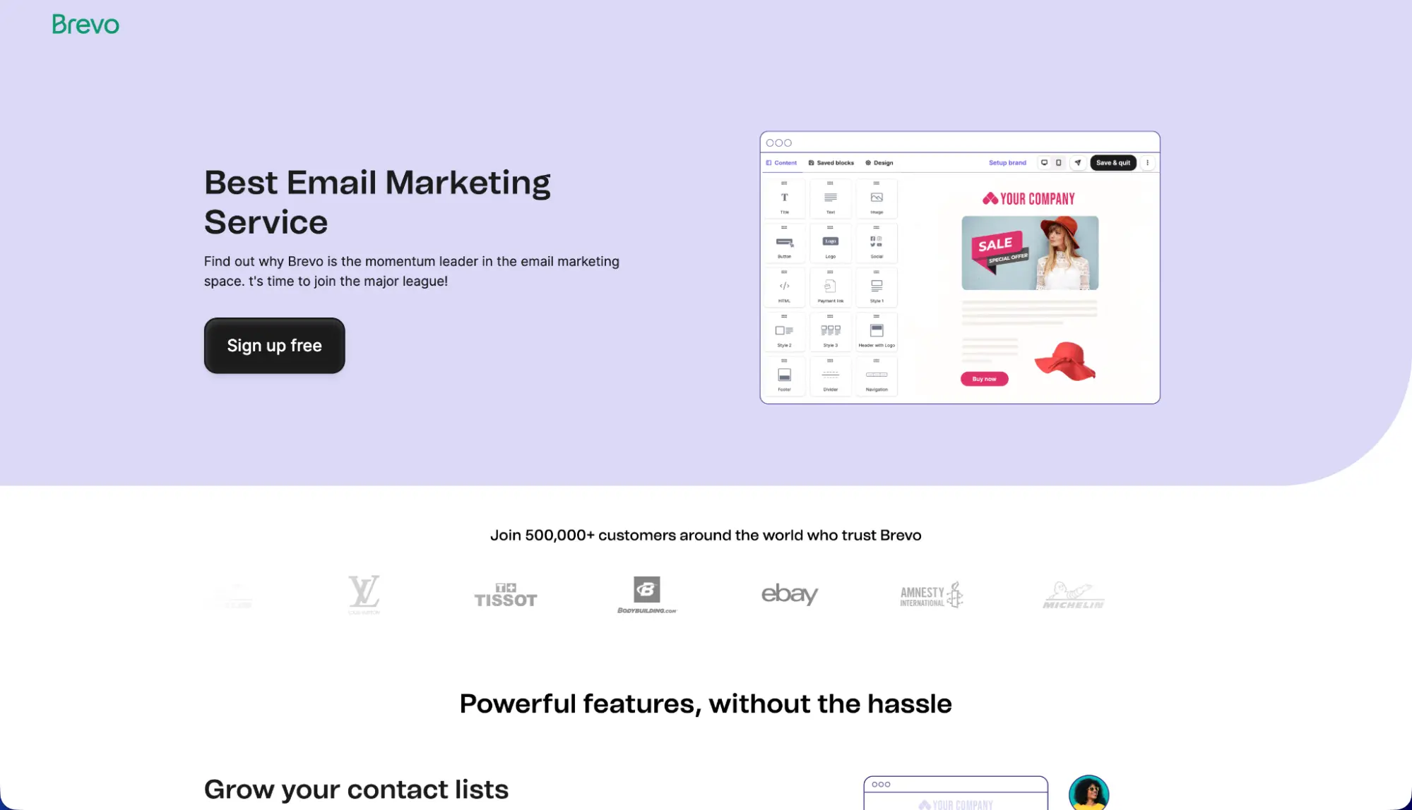 Brevo homepage Brevo homepage