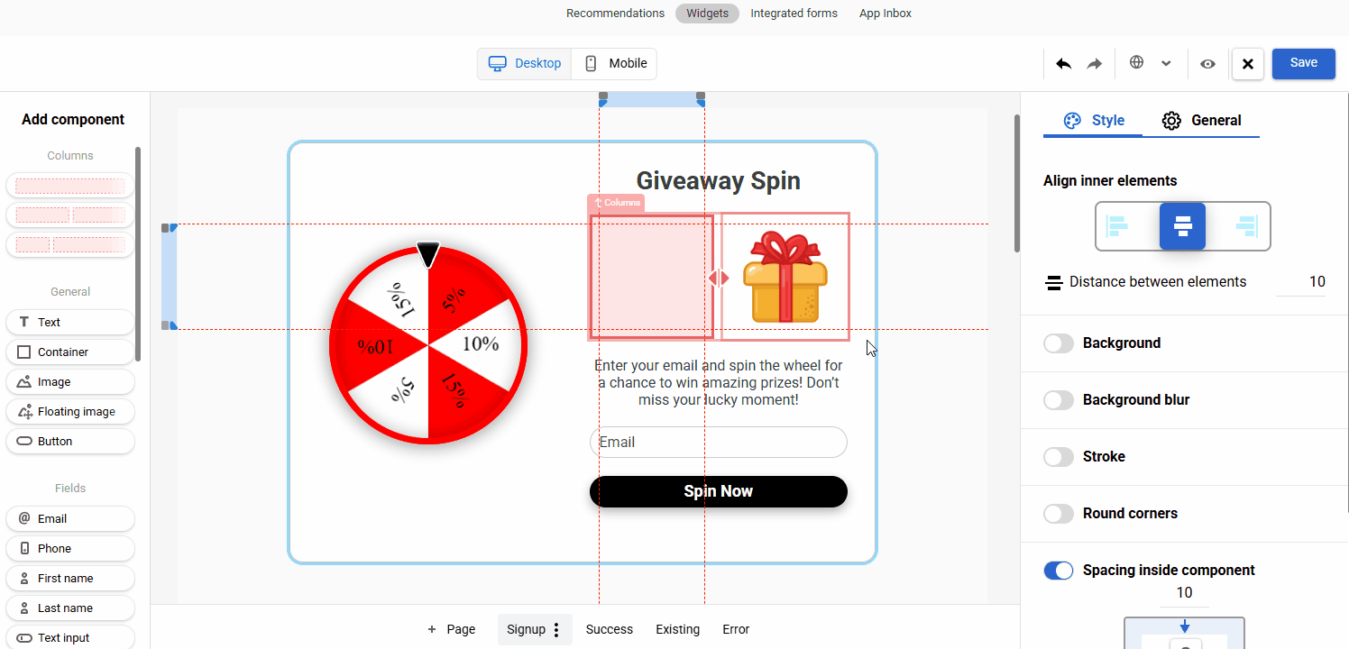 Reordering columns Reordering columns