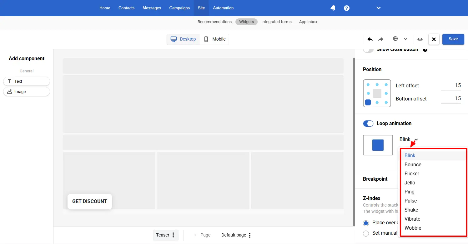 Teaser appearance animation Teaser appearance animation