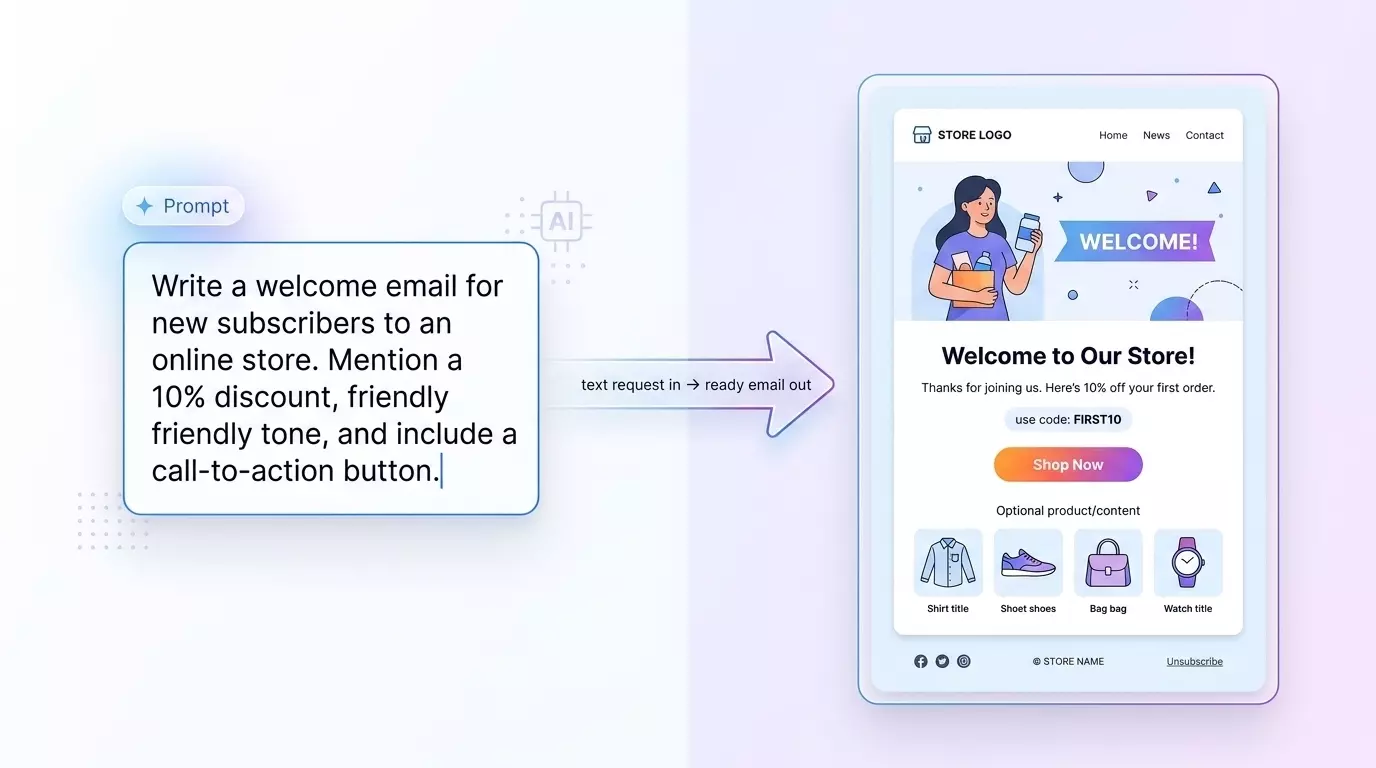 From prompt to polished email From prompt to polished email