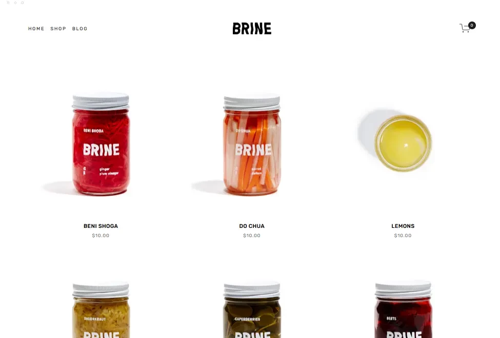 Brine – a Squarespace template