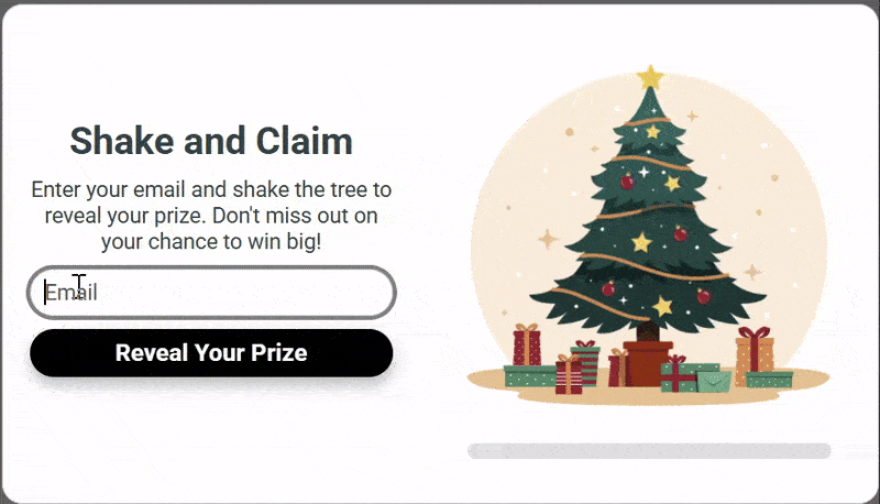 The ‘’Shake Christmas Tree’’ widget The ‘’Shake Christmas Tree’’ widget