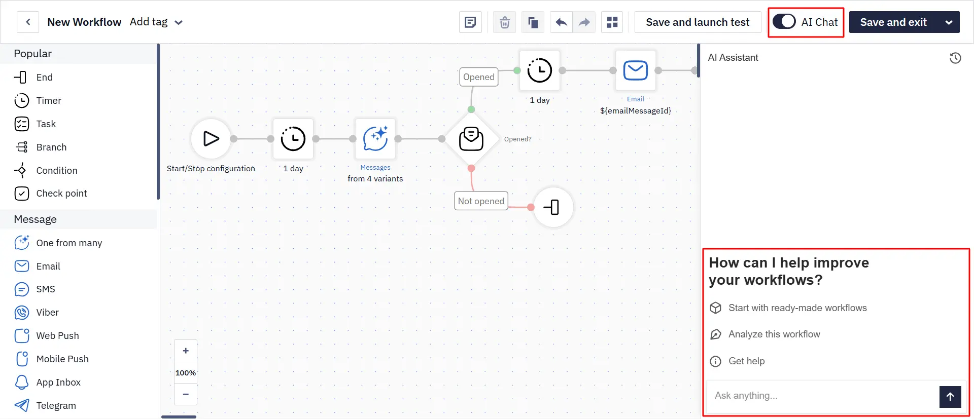 AI Assistant in the Workflow Editor AI Assistant in the Workflow Editor