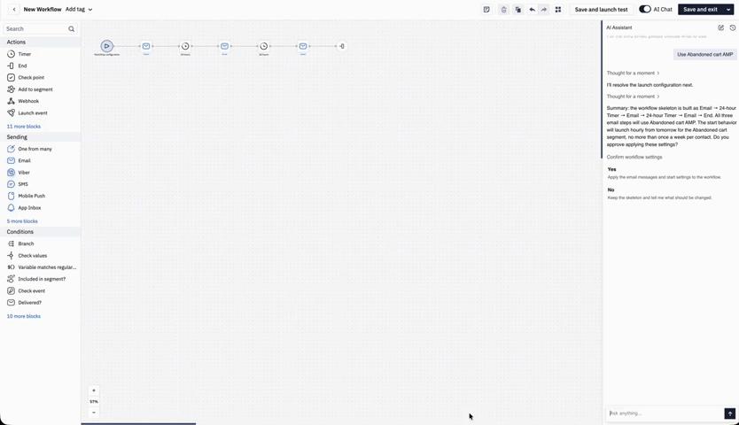 Editing a workflow with AI Assistant Editing a workflow with AI Assistant