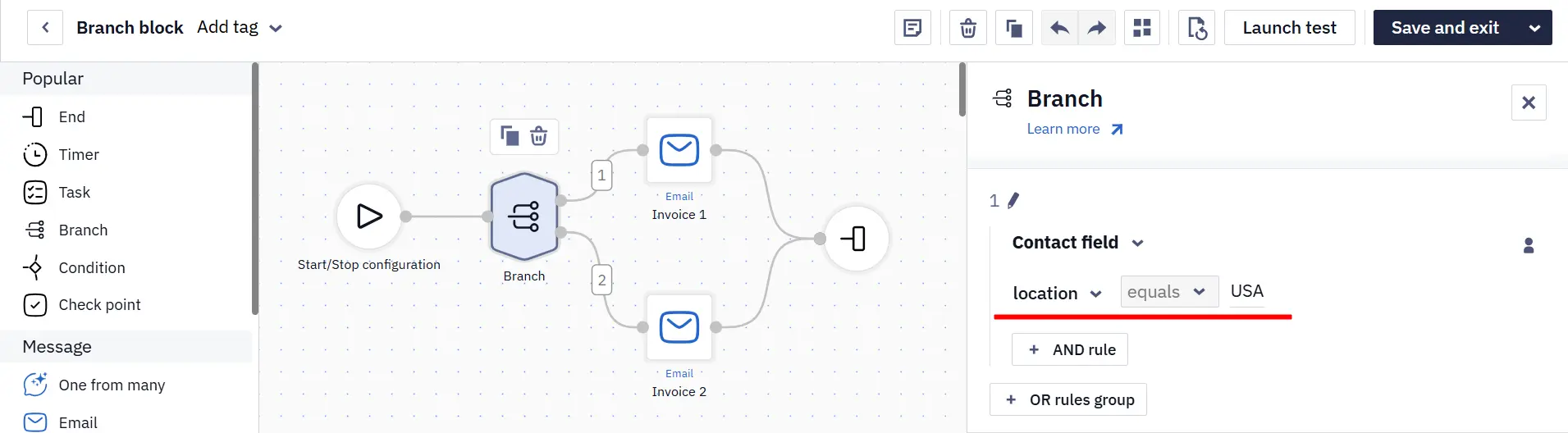 Contact fields Contact fields