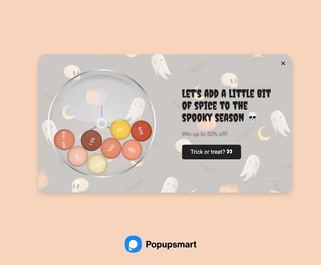 Widget de Halloween gamificat