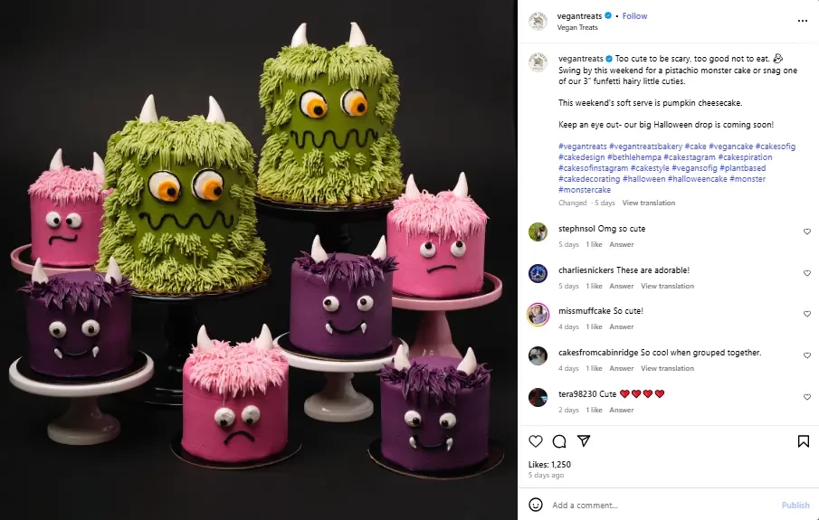 Tratamente monstruoase de la Vegan Treats