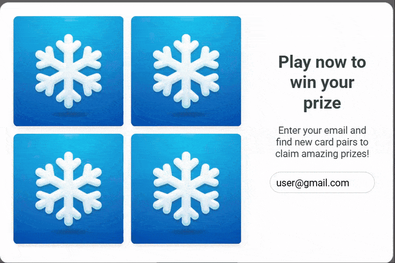 Template for creating "Find a Pair" game in Yespo editor