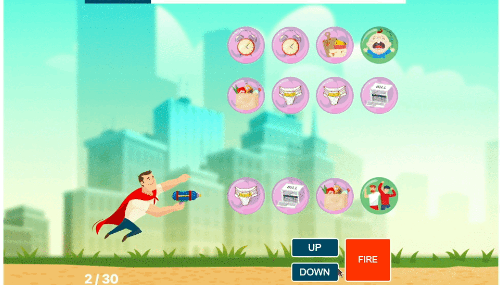 An example of a Father's Day arcade game An example of a Father's Day arcade game