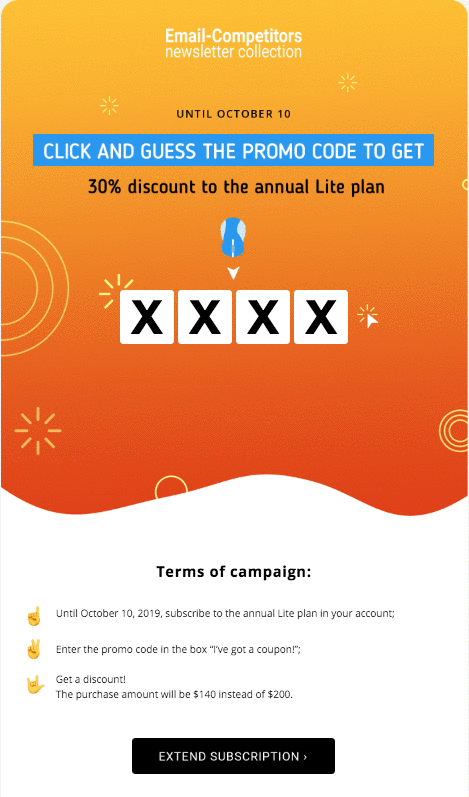 Example of a task in an AMP newsletter Example of a task in an AMP newsletter