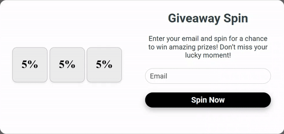 Slot Machine widget in the Yespo editor Slot Machine widget in the Yespo editor