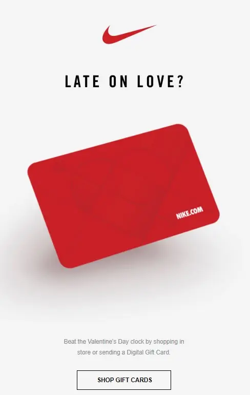 Nike gift card Nike gift card