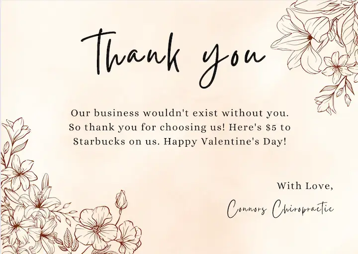 Thank you email Thank you email