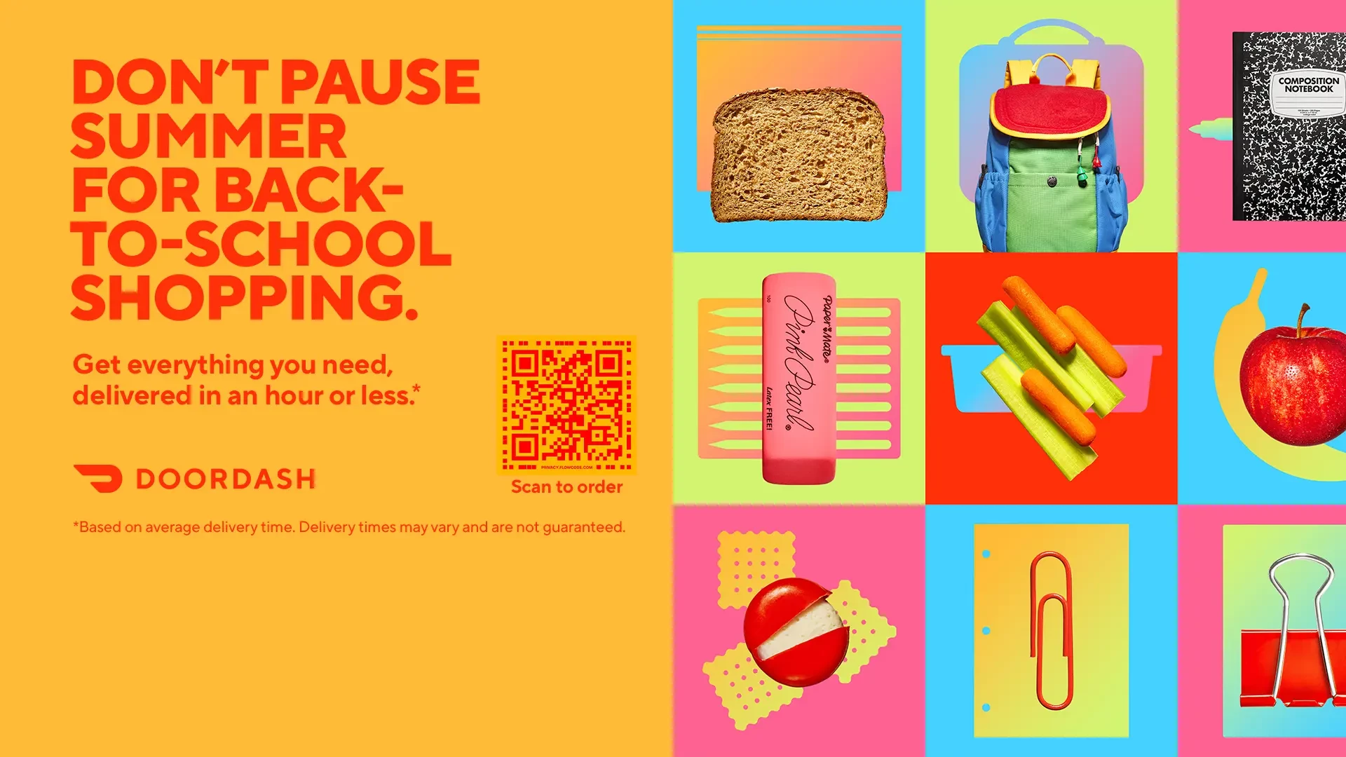 DoorDash back to school campaign