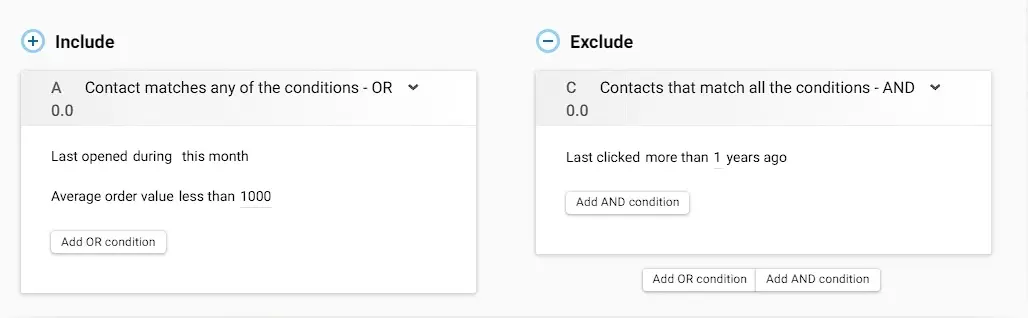 Creating a dynamic segment in Yespo