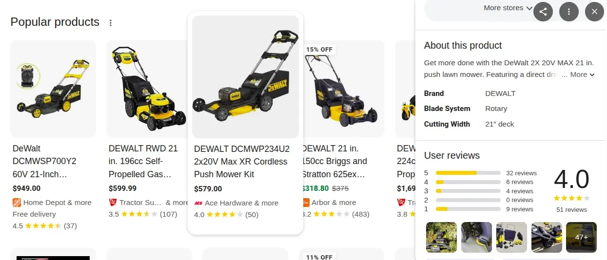 Google Shopping Graph in ecommerce search