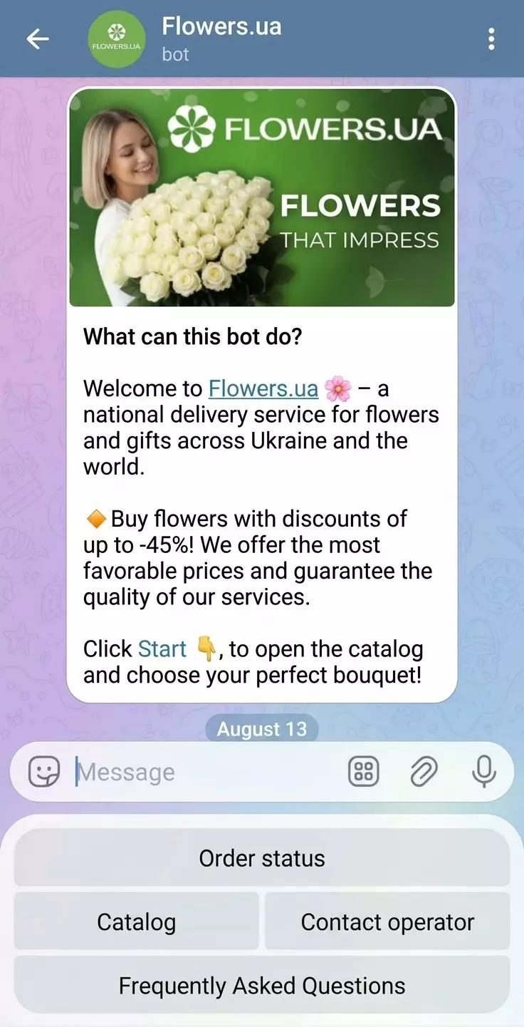Flowers.ua Telegram-bot Flowers.ua Telegram-bot