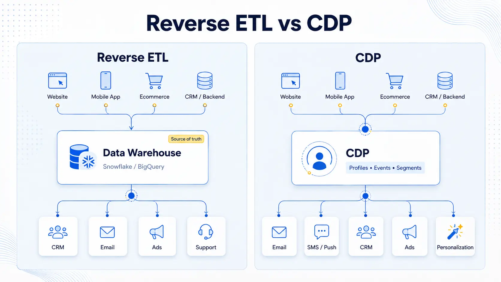 ETL vs CDP
