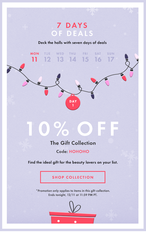 Animated email with the limited offer