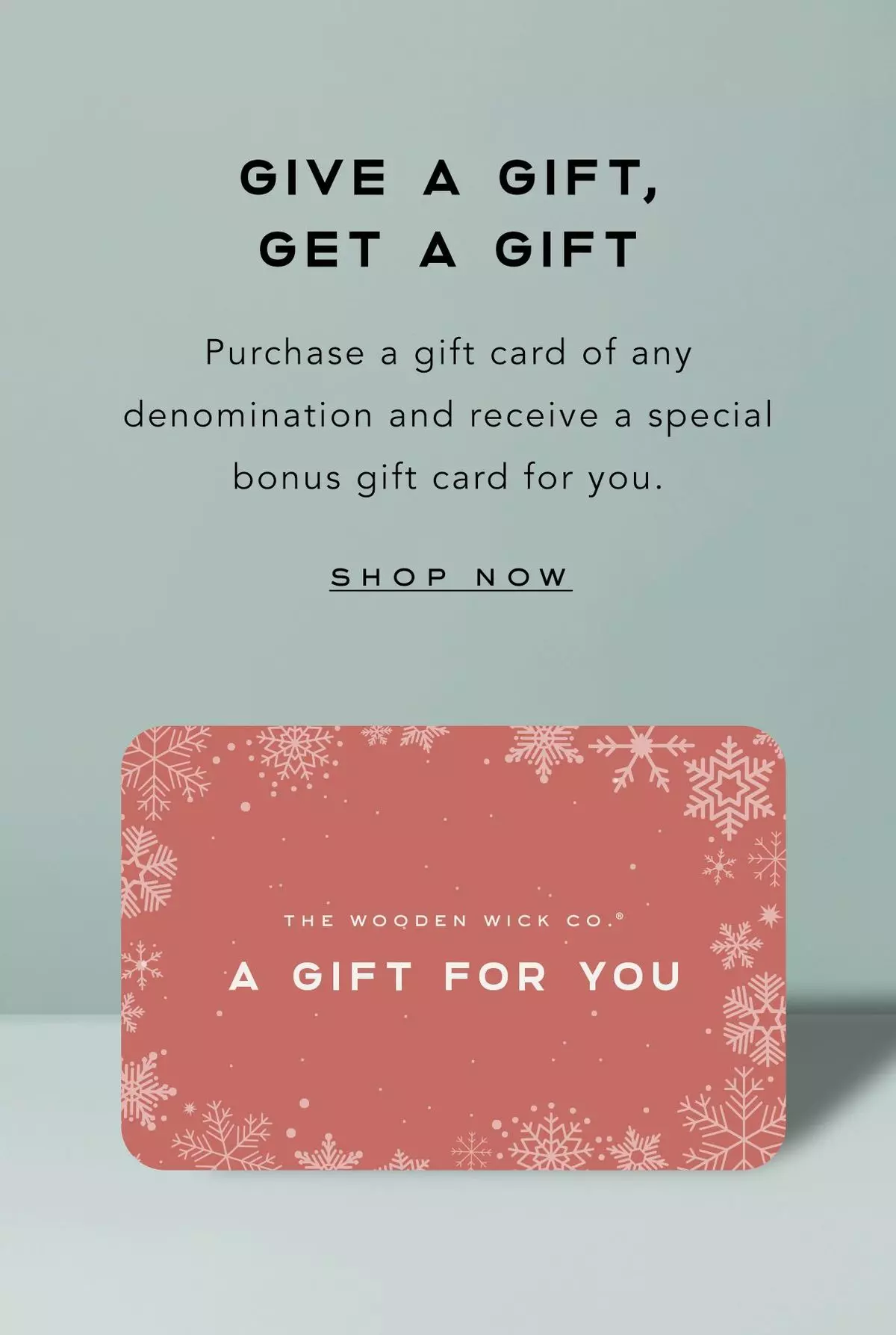 Email with e-gift card