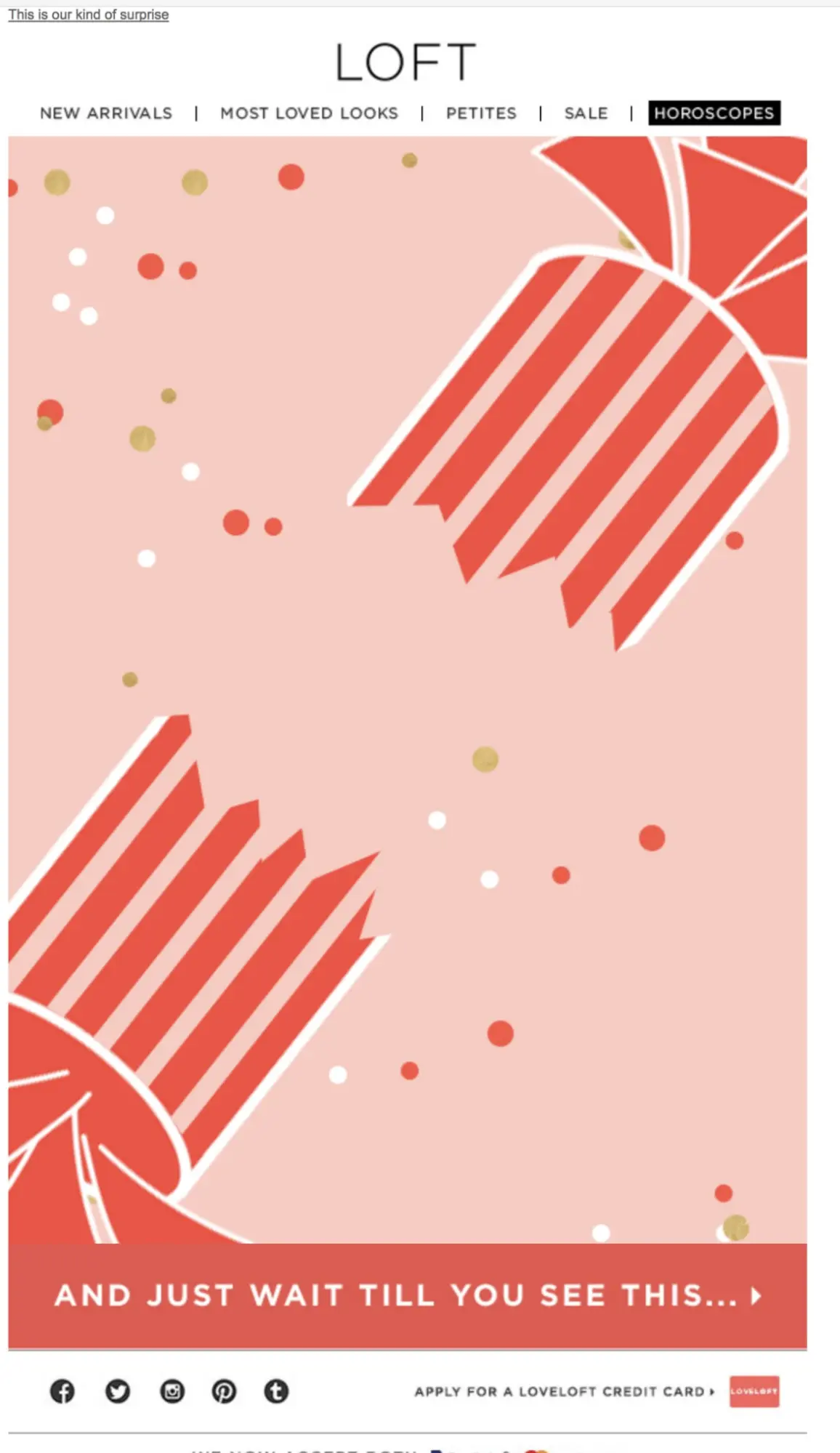 Email with a sense of mystery