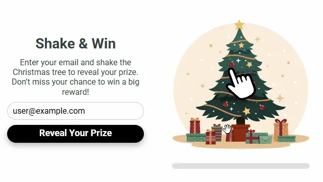 Gamified subscription form