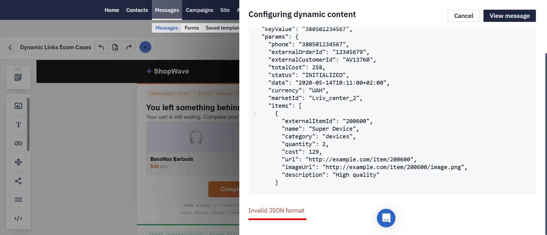 JSON validation JSON validation