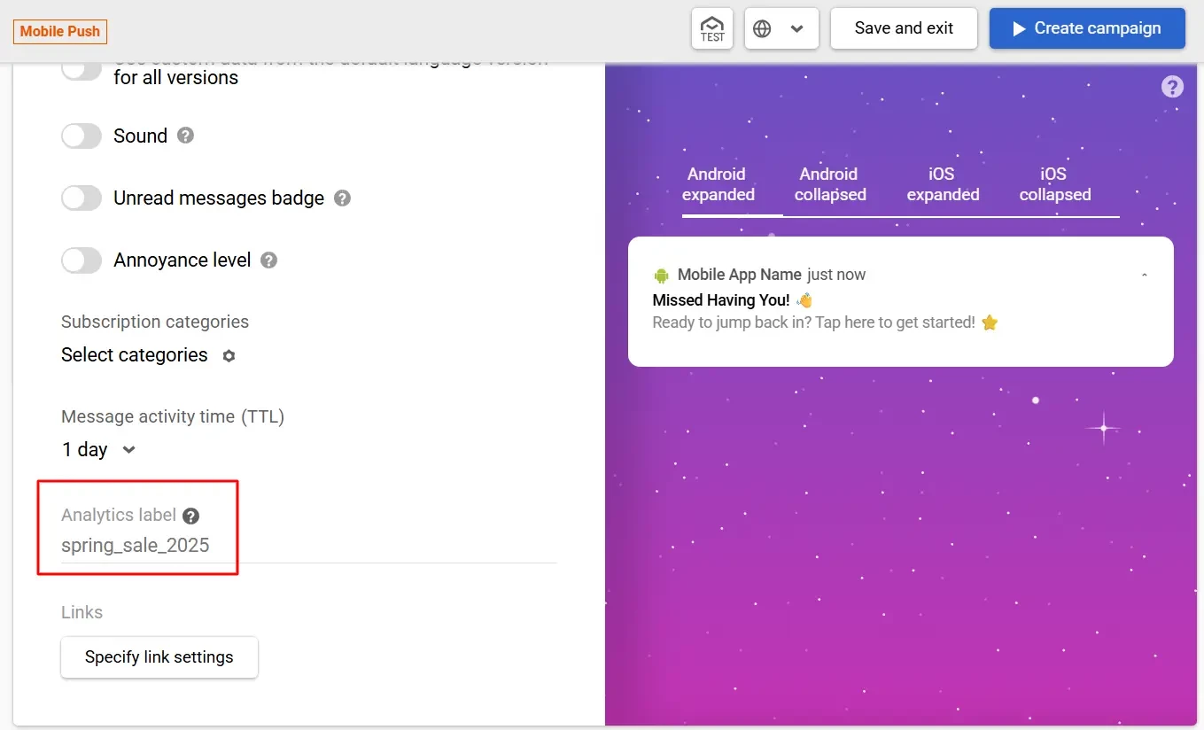 Mobile Push Mobile Push