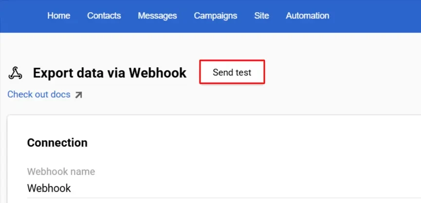 Webhook testing Webhook testing