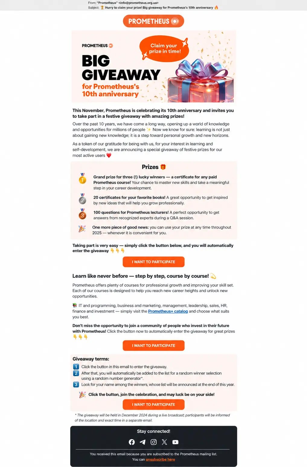 Final Proof of Success: Email with Results Final Proof of Success: Email with Results
