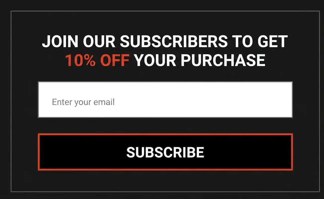 Subscription pop-up