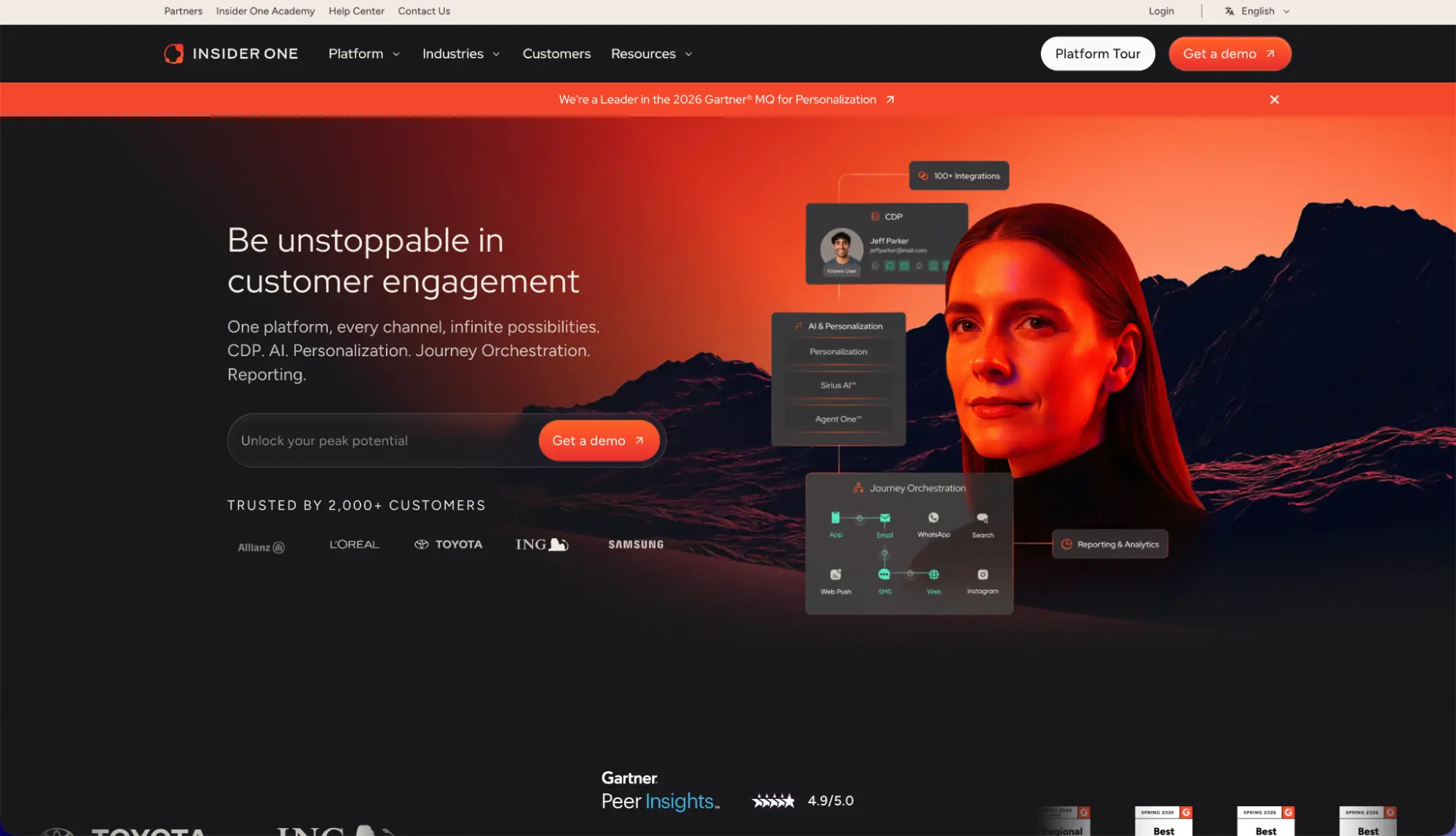 Insider One homepage