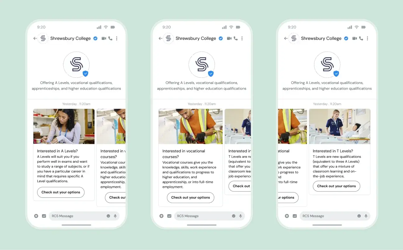 An example of RCS carousel