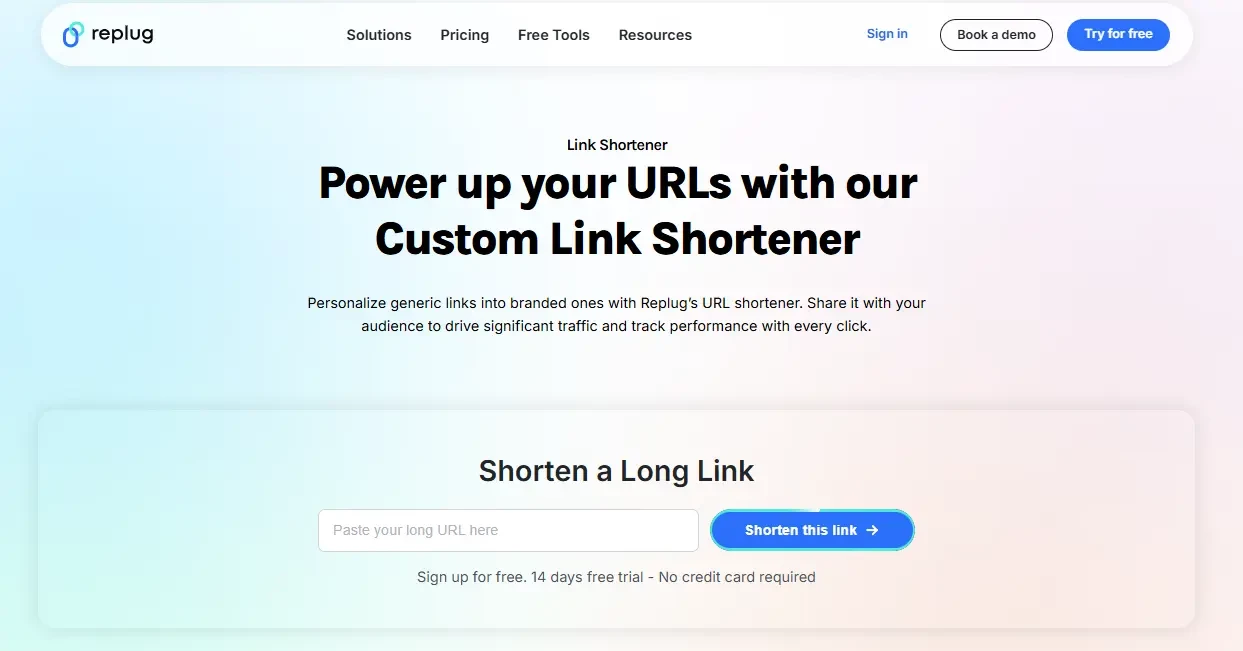 Replug homepage