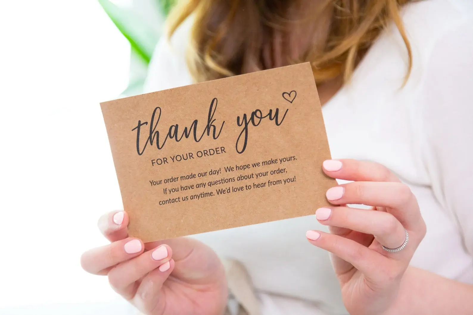 A Physical Thank You Card