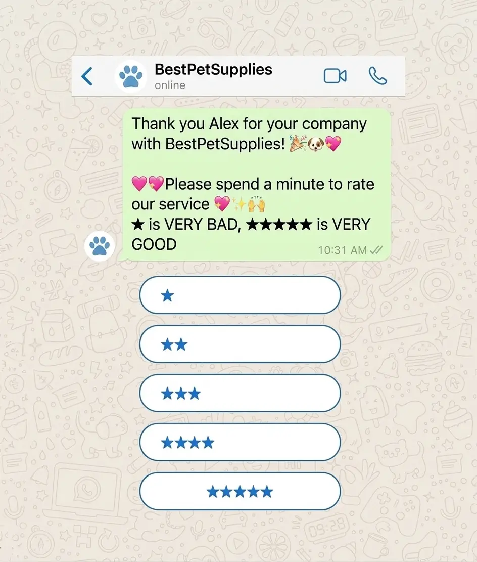 A Thank You Chatbot Message