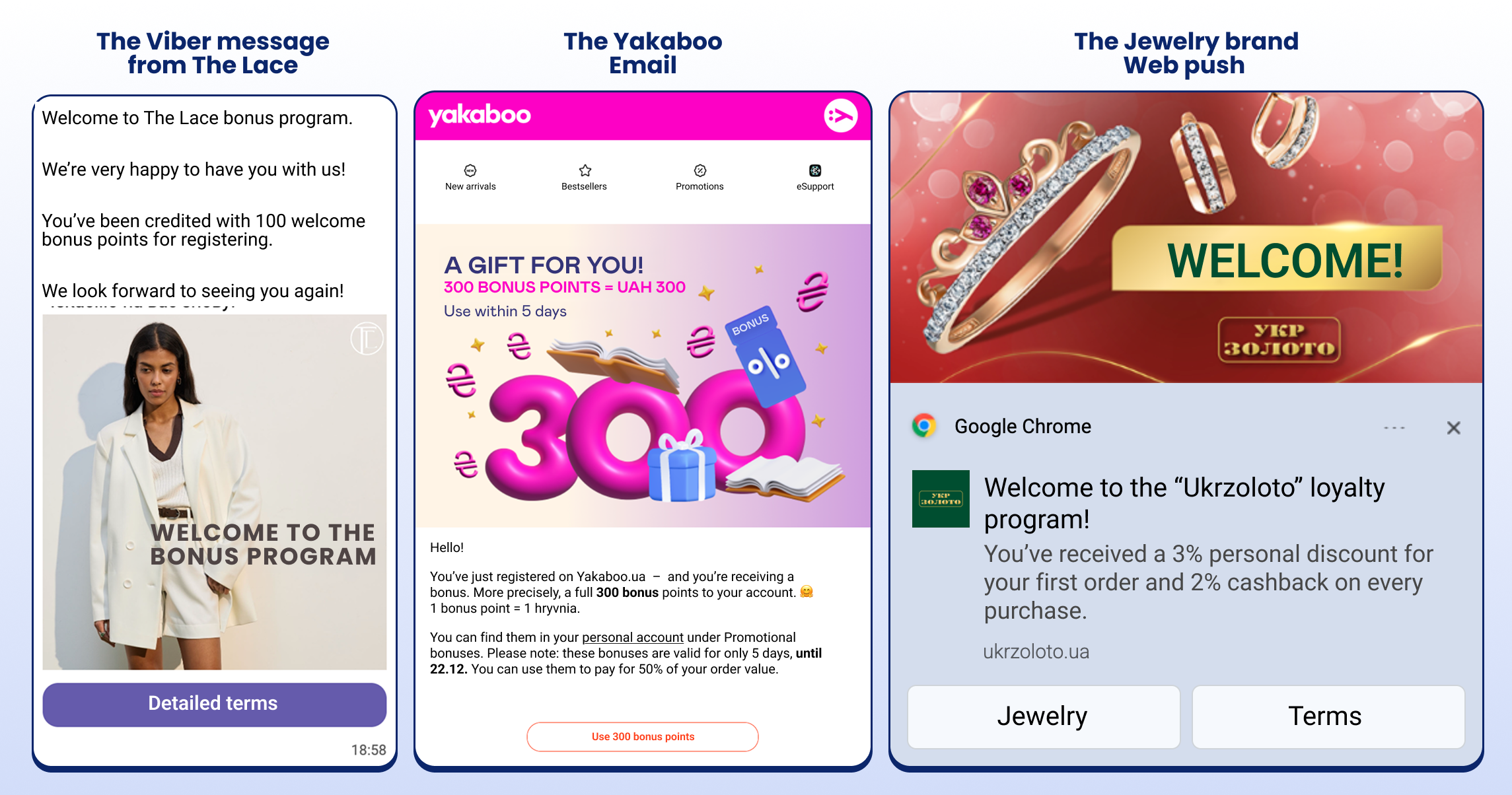 Messages from The Lace, Yakaboo and Ukrzoloto