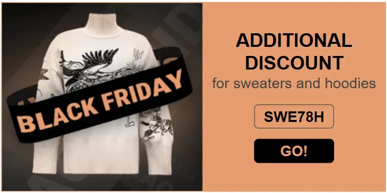 Example of exit-intent pop-up with promo code for customer who browsed “Clothing” category