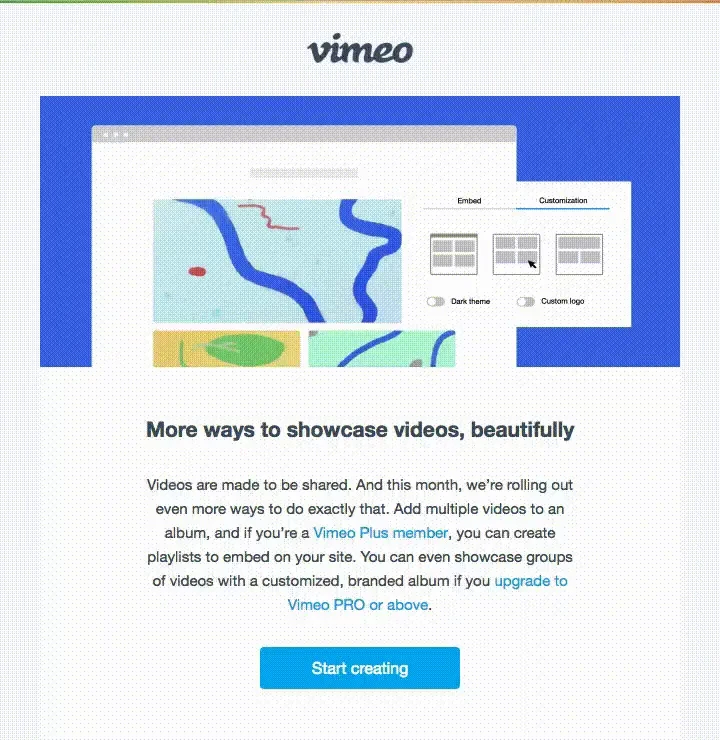 Clear clickable design